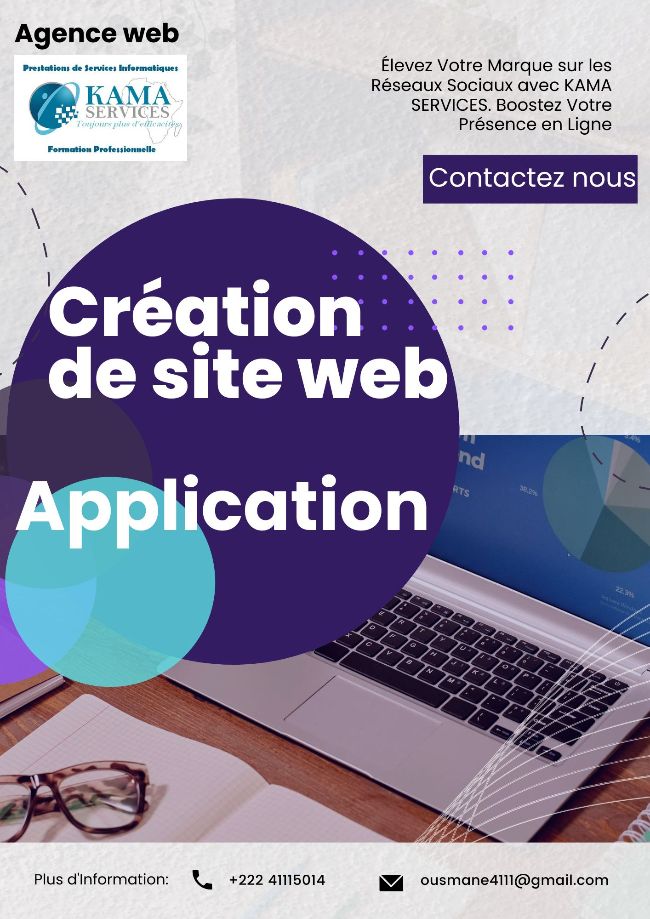 Création de site web et application 