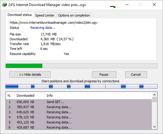 Clés d'activation du internet download manager