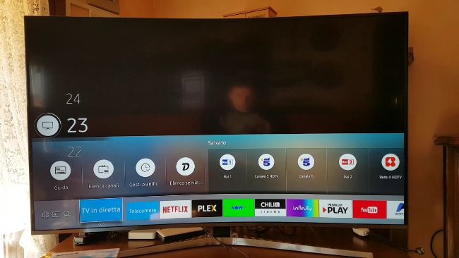 Écran plat samsung curvet 55 pouce smart tv ultra 4k 