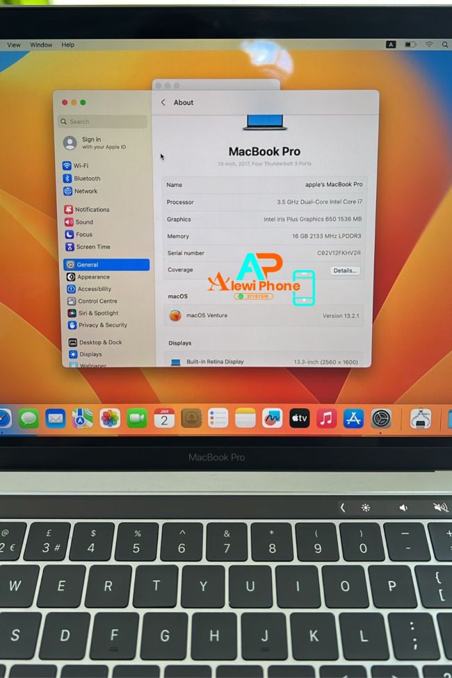Macbook PRO 2017 Touch bar