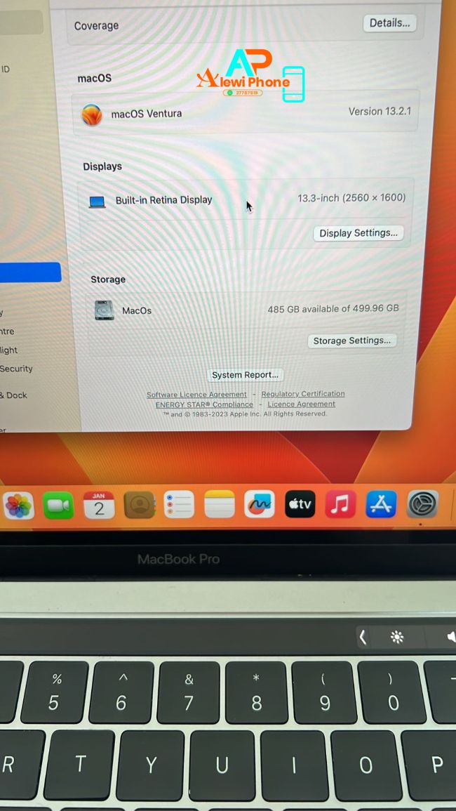 Macbook PRO 2017 Touch bar